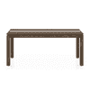 Atlas Crest Storage Solid Wood 6 Seater Dining Table In Danish Walnut Finish
