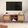 Takai Solid Wood TV Unit In Red Cedar Finish