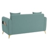 Daraco Velvet 2 Seater Sofa in Tourquise Color