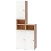 Lofty Tall Wardrobe with Circular Pattern Design for Modern Bedroom Interiors