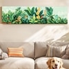 Tropical Botanical Canvas Wall Art 12 x 46 Inch