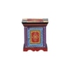 Theron Solid Wood Hand painted Bedside In Multicolour