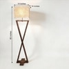 Infinity Beige Jute Floor Lamp with Beige Jute Base