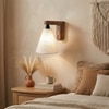 Terzo Brown Solid Wood Wall Lights
