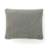 Mini Waffle Knit Grey  And Natural Cushion Cover  16X16 Inches