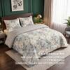 Green Floral 4 Pcs Comforter set with Queen size bedsheet + 2 Pillow covers