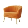Carl Accent Chair in Orange Colour
