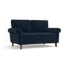 Oxford 2 Seater Fabric Sofa in Sea Port Blue Velvet Colour