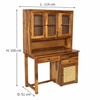 Peo Sheesham Wood  Study Table in Teak Finish
