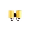 Delbert Yellow Fabric Wall Light