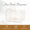 Cache Rectangle Wire Basket Ivory