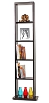BLUEWUD Walten Engineered Wood Bookshelf Cabinet Book Rack Organizer with Shelves for D�cor Display, Wall Mount Floor Standing for Home Library (Wenge)