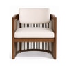 Sereno Solid Wood Lounge Chair in Multicolor Colour
