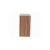 Yuko Wide Chest of 5 Drawers in Columbia Walnut Finish