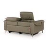 Splendor Two Seater Motorized Leather Recliner in Olive Green Colour
