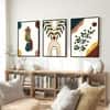 The Castle Decor Boho Abstract Botanical Wall Art Set of 3 Design 15 11x17 Inch