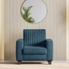 Apollo Neo 1 Seater Fabric Sofa In Indigo Blue Colour