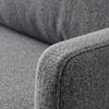 Modernelegance Wood Right Aligned 3-Seater With Upholstery Non Storage Sofa In Grey Colour