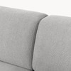Comforthaven Wood 2 Seater With Upholstery Non Storage Sofa In Grey Colour