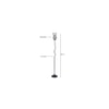 Olivia Multicolour Glass Floor Lamp with Black Iron Base