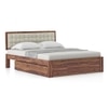 Florence Solid Wood Queen Size Drawer Storage Bed In Teak Finish