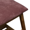 Svolvær Solid Wood Shoe Rack with Seating in Walnut Brown finish