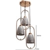 ELIANTE Hanging Lights in Smokey Black
