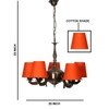 Devansh Steel Wall Mounted Lamp With Off-White Cotton Shade