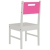 Royale Kids Study Set with Folding Desk cum Bookshelf and Wooden Chair in Barbie Pink Colour