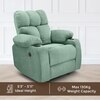 Helios One Seater Motorised Recliner with Cup Holder in Green Colour