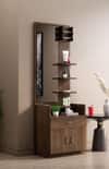 Hexa Red Engineered Wood Dressing Table in Flower Wenge Colour