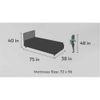 Color Play Engineered Wood Drawer Storage Bed in Coral Colour