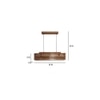 Elegant Centrum Brown Solid Wood Cluster Hanging Light