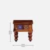 Rangrez Sheesham Wood Bedside Table in Honey Oak Finish