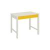 Mystica Kids Solid Wood Study Desk with Drawer in Ivory Mango Yellow Colour