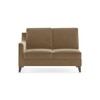 Abbey Sectional Sofa (Colour : Fawn Velvet, Cushion : Soft, Seater : Right Aligned 2 Seater + Right Aligned Chaise)