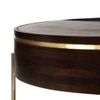 Dali Solid Wood Coffee Table in Gold Finish