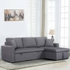 Doozy 3 Sofa cum Bed with Storage in Grey Colour