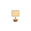 Juniper White jute & solid wood table lamp