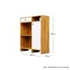 Hexa Red Multipurpose Storage Cabinet With 1 Drawer 1 Door in Giant Wood And Frosty White Colour