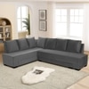 Melo 3 Seater Fold Out Sofa cum Bed  in Dark Grey Colour