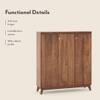 Webster 32 Pair Shoe Rack in Sheesham Finish