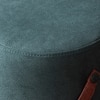 Hoist Collection Pouf With Faux Leather Strap in Green Color