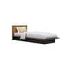 Hexa Engineered Wood Modern Single Bed With Headboard Without Storage In Slate Grey And Giant Wood