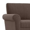Oxford 1 Seater Fabric Sofa in Daschund Brown Colour
