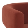 Juniper Lounge Chair in Deep Crimson Velvet