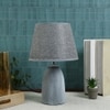 Modern Pearl White Ceramic Table Lamp Grey