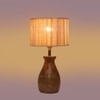 Devansh Bamboo Table Lamp With Wood Base -(7X13 Inches)-1