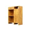 Hexa Red Multipurpose Storage Cabinet With 1 Drawer 1 Door in Giant Wood Colour