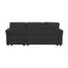 Scarlet  Pull Out Sofa cum Bed  in Black Colour